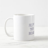 Lila Creme Rosa Schmetterling Kaffeetasse (Links)