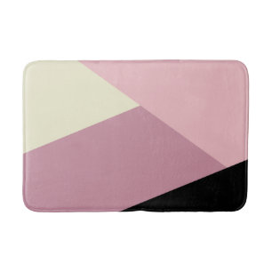 Lila & cremefarben, modern, minimalistisch, abstra badematte