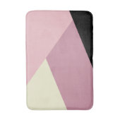 Lila & cremefarben, modern, minimalistisch, abstra badematte (Vorderseite Vertikal)