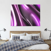lila, cremeumhüllte Leinwand (Insitu (Schlafzimmer))