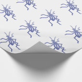 Lila Cricket-Geschenkpapier Geschenkpapier (Ecke)
