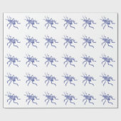 Lila Cricket-Geschenkpapier Geschenkpapier (Flach)