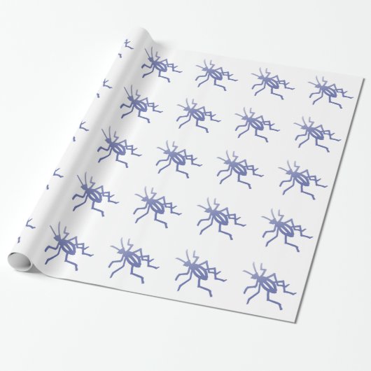 Lila Cricket-Geschenkpapier Geschenkpapier (Ungerollt)