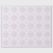 Lila Crochet Chart Geschenkpapier (Flach)