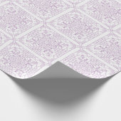 Lila Crochet Chart Geschenkpapier (Ecke)