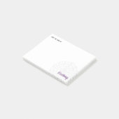 Lila Crochet Chart Post-it Klebezettel (angewinkelt)