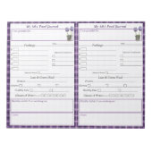 Lila Crocus 5 - 1 Food Journal Pages Notepad Notizblock (Vorderseite)