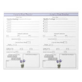 Lila Crocus 5 und 1 Daily Food Tracker Notepad Notizblock (Vorderseite)