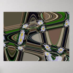 Lila Crocus Abstrakt 1 Poster