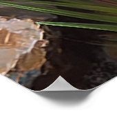 Lila Crocus Blume Art Print Poster (Ecke)