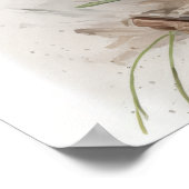 Lila Crocus Blume Art Print Poster (Ecke)