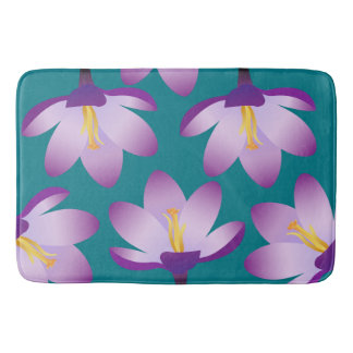 Lila Crocus-Blume Badematte