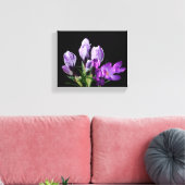 Lila Crocus-Blume besticht durch moderne digitale Leinwanddruck (Insitu (Wohnzimmer))