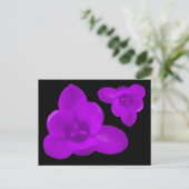 Lila Crocus Blume Postkarte (Stehend Vorderseite)