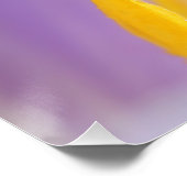 Lila Crocus Blume Saffron Stigma Poster (Ecke)