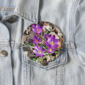Lila Crocus Button (Beispiel)