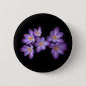 Lila Crocus Button (Vorderseite)