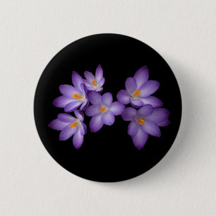 Lila Crocus Button