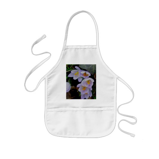 Lila Crocus-Child-Schürze Kinderschürze (Vorne)