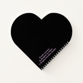 Lila Crocus floral Notizblock (Rückseite)