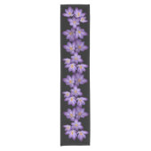 Lila Crocus Kurz Table Runner Kurzer Tischläufer (Vorderseite)