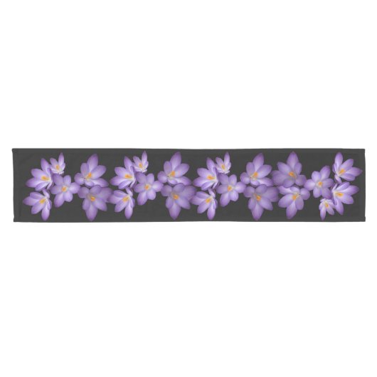 Lila Crocus Kurz Table Runner Kurzer Tischläufer (Horizontal)