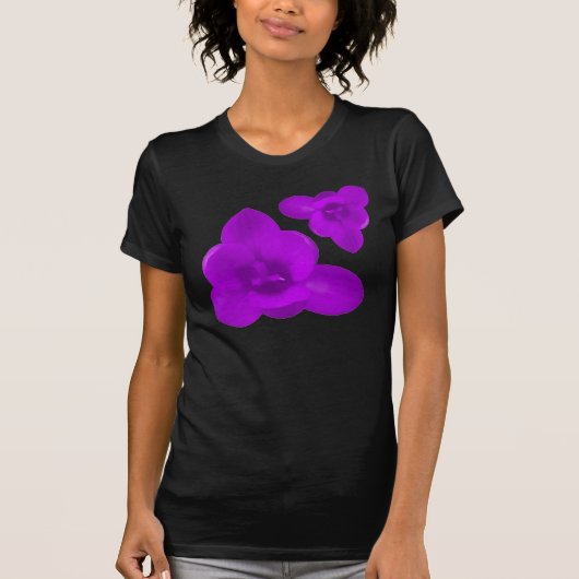 Lila Crocus Ladys T Shirt (Vorderseite)