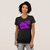 Lila Crocus Ladys T Shirt (Vorne ganz)