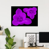 Lila Crocus Print Poster (Heimbüro)