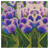 Lila Crocus Stoff (Nahaufnahme)