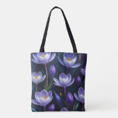 Lila Crocus Tasche (Rückseite)