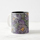 Lila Crocus Tasse (Vorderseite Links)