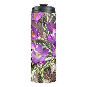 Lila Crocus Thermosbecher