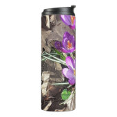 Lila Crocus Thermosbecher (Nach links gedreht)