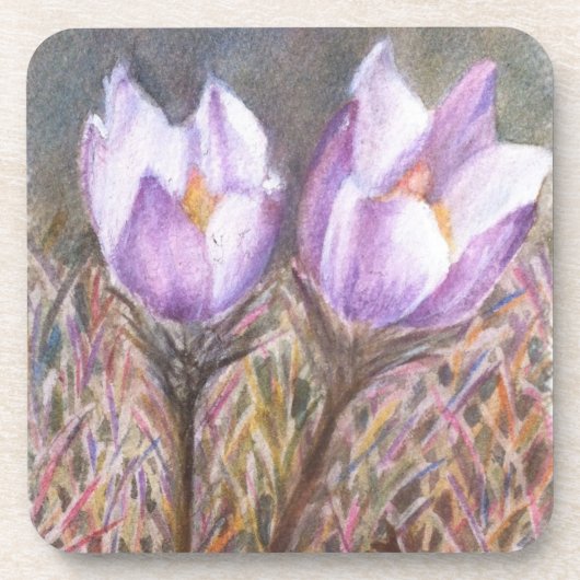 LILA CROCUSES-UNTERSETZER UNTERSETZER (Vorderseite)