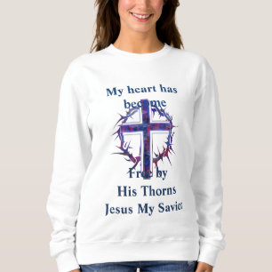 Lila Cross Jesus Women's Sweatshirt