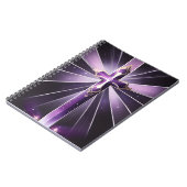 Lila Cross-Journal Notizblock (Linke Seite)