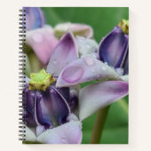 Lila Crown Blume Notebook Notizblock (Vorderseite)