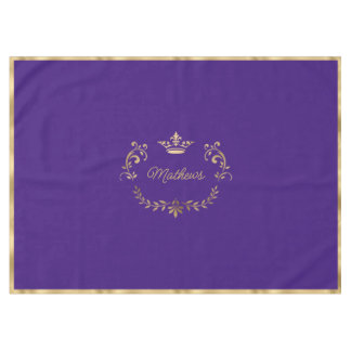 Lila Crown Wappen Personalisiert Tablette Tischdecke