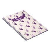 Lila Crowns Custom-Notebook Notizblock (Rechte Seite)