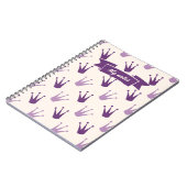 Lila Crowns Custom-Notebook Notizblock (Linke Seite)