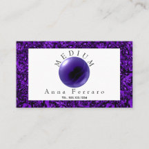 Lila Crystal Ball & Amethyst Fortune-Telling