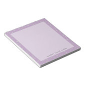 Lila Crystal Confetti Notepad 5.5" x 6" Notizblock (angewinkelt)