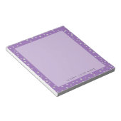 Lila Crystal Confetti Notepad 5.5" x 6" Notizblock (angewinkelt)