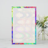 Lila CRYSTAL Set Kontrast Muster Briefpapier (Stehend Vorderseite)