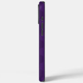 Lila Cube Lines iPhone Case (Rückseite / Links)