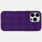 Lila Cube Lines iPhone Case (Rückseite (Horizontal))