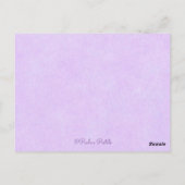 Lila Cupcake~Good Gift Scripte Postkarte (Rückseite)