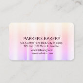 Lila Cupcake Zuhause Bäckerei Konditorei Drilling Visitenkarte (Rückseite)
