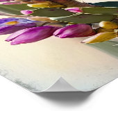 Lila Curcuma Blume Art Print Poster (Ecke)